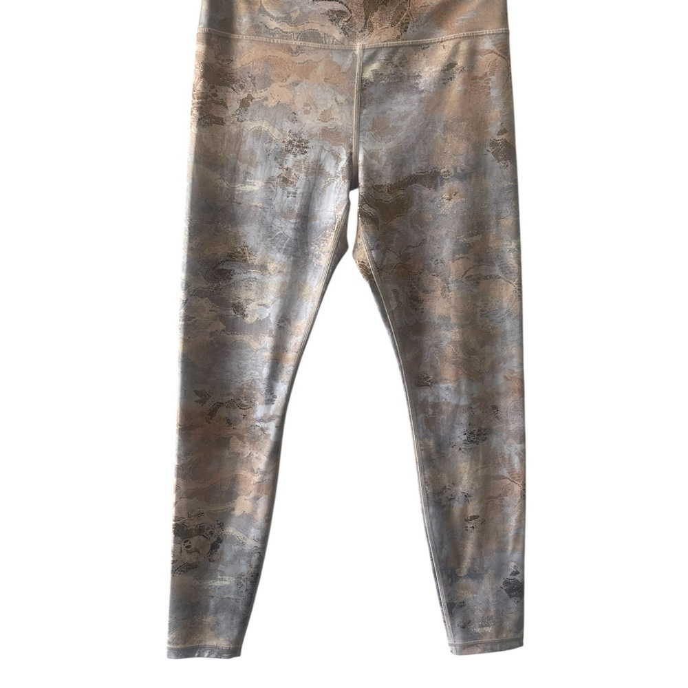 Athleta Elation Gilded Metallic Marble Leggings Medium 25” Ultra High Rise - Picture 5 of 13